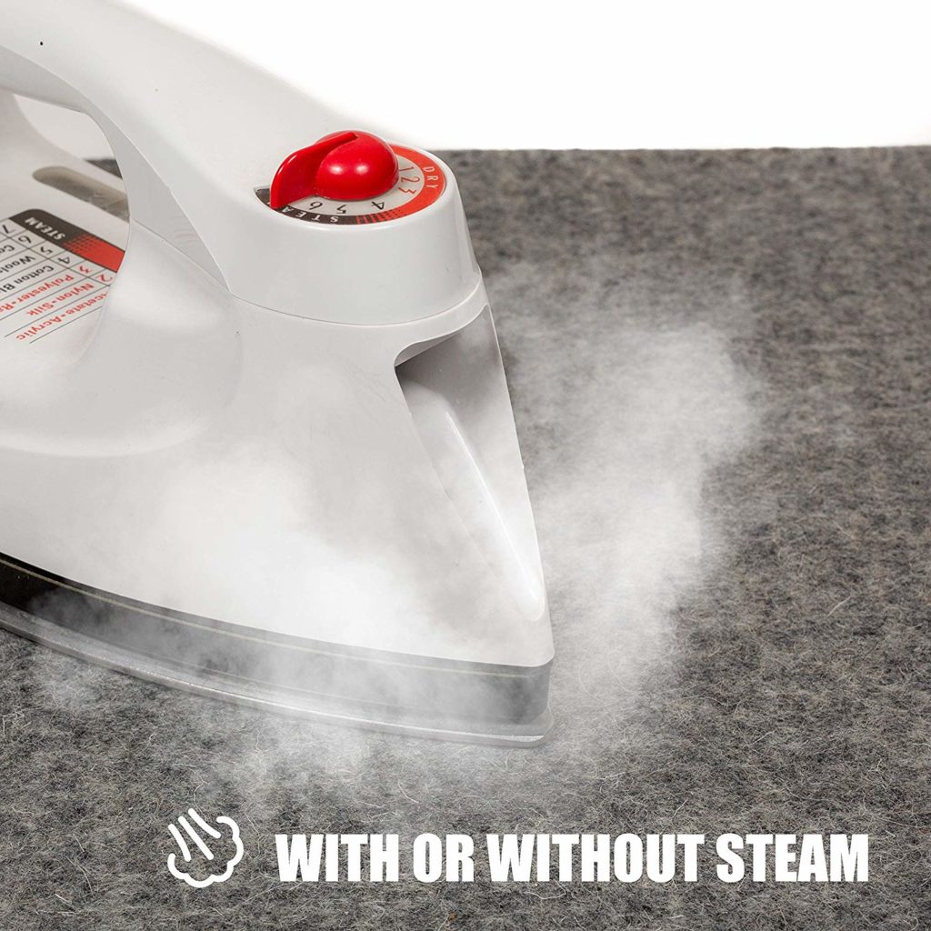 14" x 14" Wool Ironing Pad, 1/2" Thick Wool Pressing Mat for Quilting