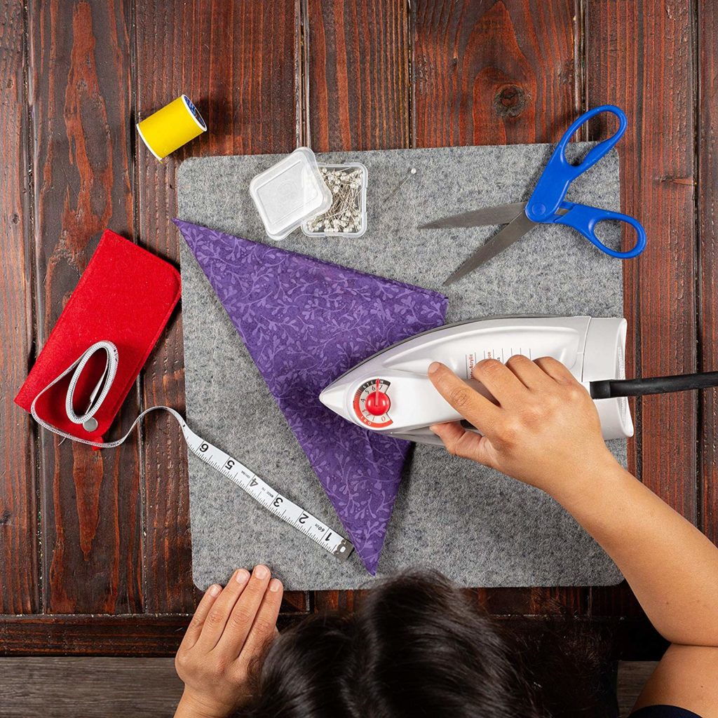 14" x 14" Wool Ironing Pad, 1/2" Thick Wool Pressing Mat for Quilting