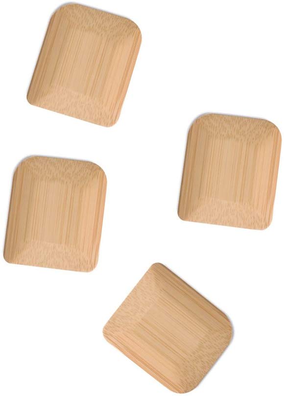 Ecoigy Organic Bamboo Pot Scrapers - Set of 4
