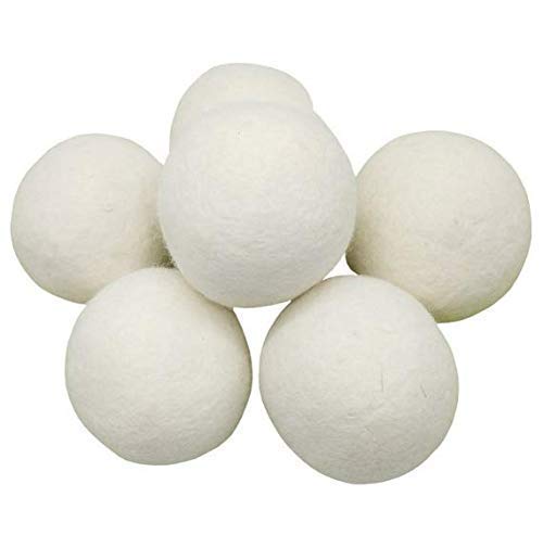  SJ Globals Wool Dryer Balls - 6-Pack - XL Premium